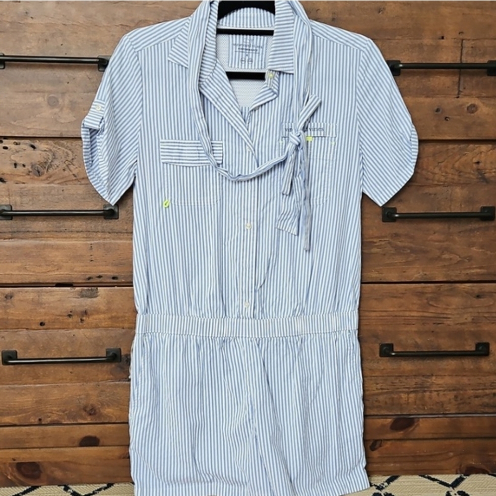 Vineyard Vines Blue and White Striped Coverup - Picture 5 of 11